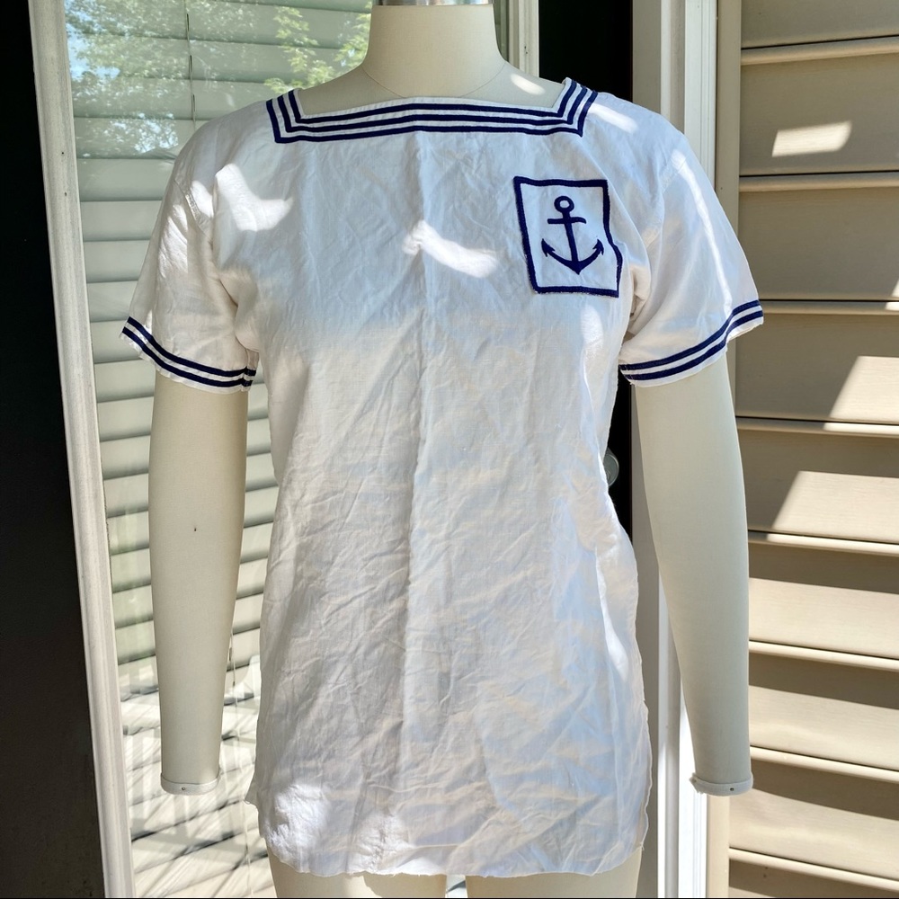 VINTAGE || FRENCH NAVAL SHIRT